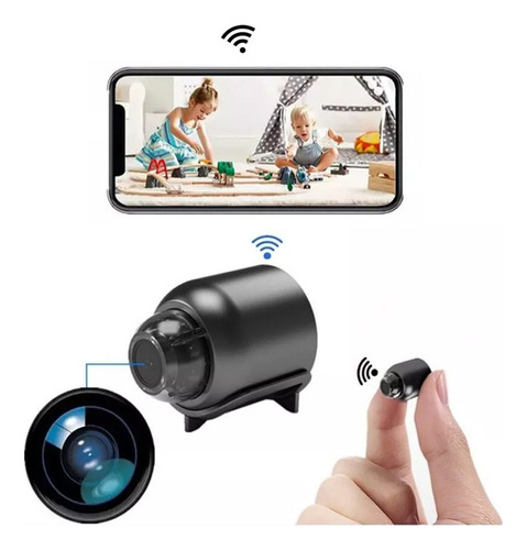 Mini Cámara Espía Wifi Full Hd Con Seguridad De Voz Discreta