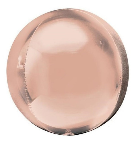 Globo Orbz Anagram 38cm Metálico Rose Gold Aire/helio