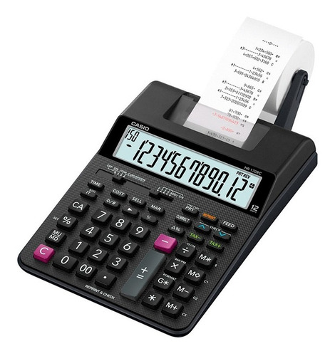 Calculadora Casio Impresión A Dos Colores Hr-170rc-wa-mc