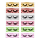 Set De Pestañas Postizas Fake Lashes, 12 Pares