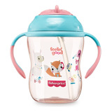 Vaso Pitillo De 270 Ml Con Asas  Marca Fisher Price 