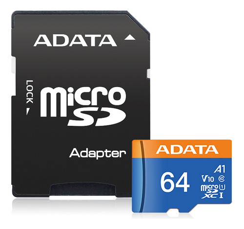Memoria Micro Sd 64gb Adata Premier Clase 10 Con Adaptador