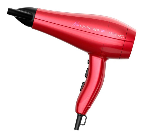 Secador De Cabelo Ga.ma Italy New Lumina Red 3d  127v