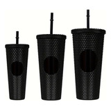 Elegante Vaso Trio 3vasos Tachonado Diamante Tipo Cafetería