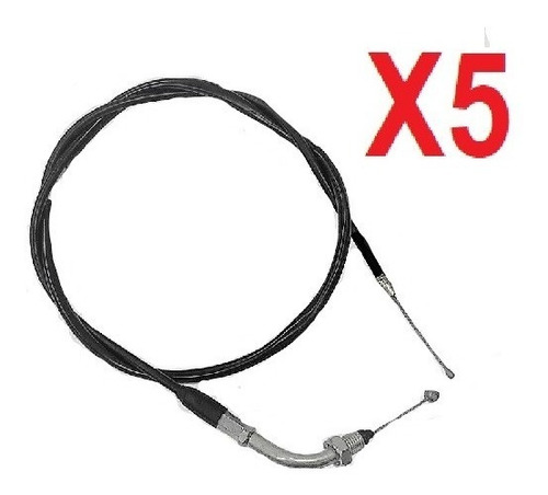 5 Chicotes Cable Acelerador Para Moto Italika At110rt