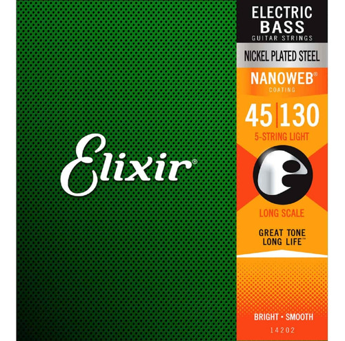 Elixir 14202 Encordado Para Bajo 5 Cuerdas 45 130 Nanoweb
