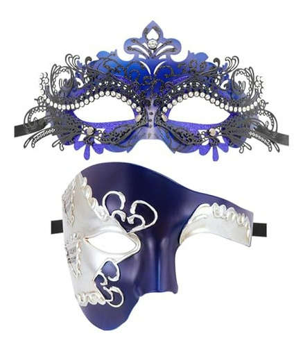 Máscaras Pareja Carnaval Veneciano Cosplay Hallowee