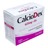 Suplemento Vitaminico Mineral Calciodex  Cálcio 625mg + Vitamina D3 Com 180 Comprimidos - Kley Hertz