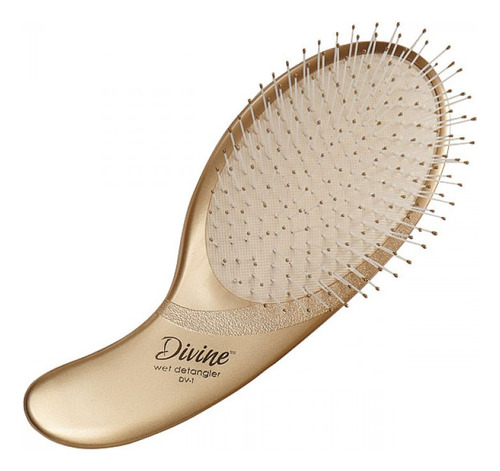 Olivia Garden Divine Cepillo Desenredante Cabello Húm Dv-1 Color Dorado Plano Olivia Garden Dv-1 Dorado