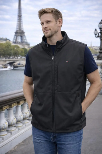 Chaleco Tommy Hilfiger Negro Mod. Xm04060-001