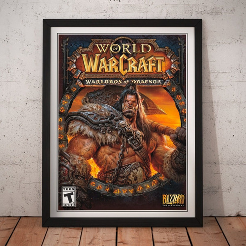 Cuadro Gamer - World Of Warcraft - Poster Fan Vintage