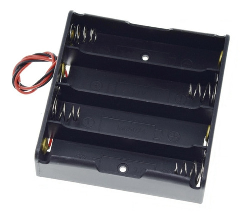 Caja Para 4 Baterías 18650 3,7v Porta Batería Base Con Cable