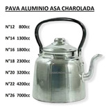 Pava N 18 Aluminio Gastronómico Asa Charolada, 2,3 Litros