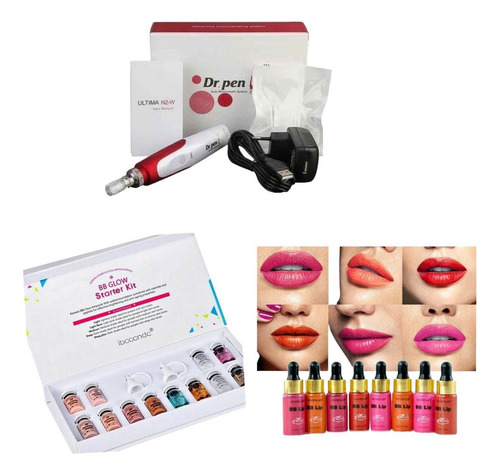 Kit De Bb Glow , Serum , Pigmentos, Bb Lips +dermapen N2