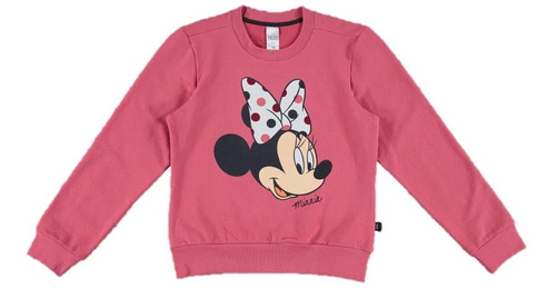 Buzo Niña, Cerrado Cuello Redondo Minnie Mouse ©disney Mic