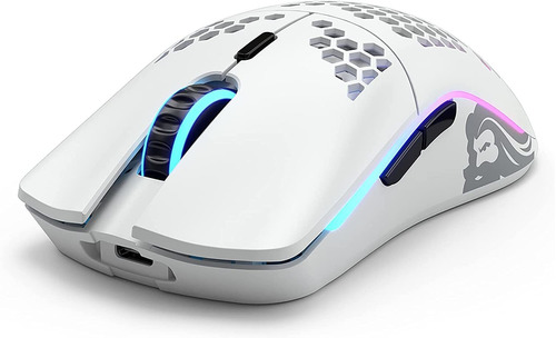 Mouse Glorious Pc Gaming Race, Blanco/inalambrico/con Luz