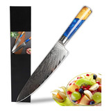 Lonsdow Cuchillo De Chef Profesional De Damasco De 8 Pulgada