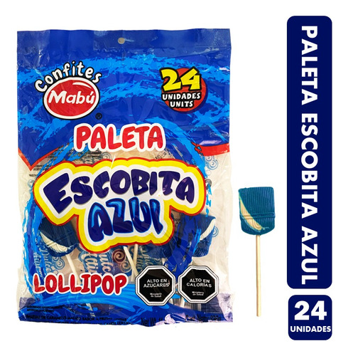 Bolsa Dulce Paleta Escobita (24 Unidades) Cumpleaños