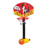 Aro De Basket De Pie Regulable Inflador Mini Pelota