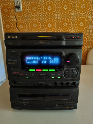 Som Aiwa Nsx 520 Som Rádio Fm Am Só A Central Sem Caixas