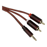 Cable De Audio Oyike 3.5mm Auxiliar A Rca 3m Naranja