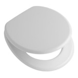 Tabla Asiento Universal P/inodoro Redondo Mdf Blanca H.pvc