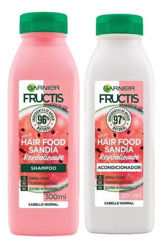 Garnier Fructis Hair Food Sandía Set Shampo+acond  300ml