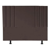 Cabeceira Cama Box Queen Grecia 1,60 Cm Suede Marrom C/frame