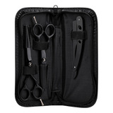 Set 2 Tijeras Gadnic Recta 14cm + 1 Navaja + Estuche Rosa