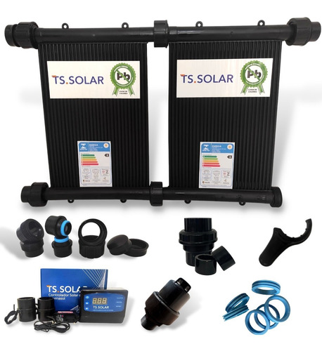 Kit 21 Placas 3mt 26.500 L Aquecedor Solar Piscinas Rosca F