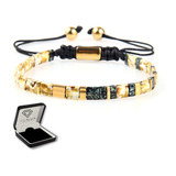 Pulsera Amuleto Digiblack Piedra Mix Tila Style Gold P01