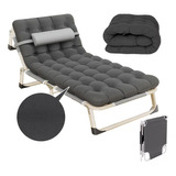 Cama Portatil Plegable De Reforzado Con Colchon Desmontable