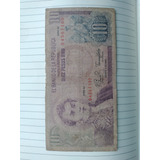Billete De 10 Pesos Oro Serie Az Fecha 1980