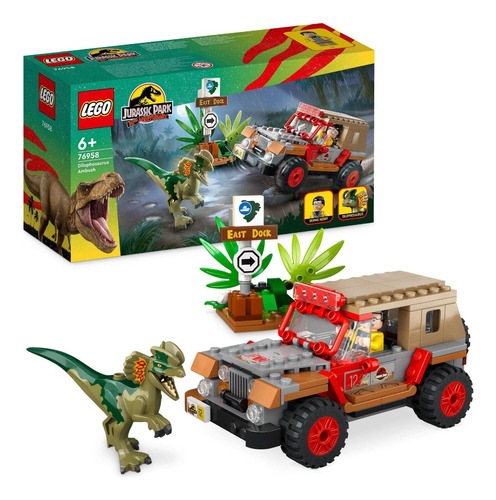 Lego Jurassic Park 76958 Emboscada Do Dilofossauro 