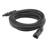 Cable Fotovoltaico 2.5 M Negro 10 Awg Con Terminales Mc4