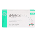 Anti-inflamatório Meloxitabs Biovet 2mg C/ 10 Comrpimidos
