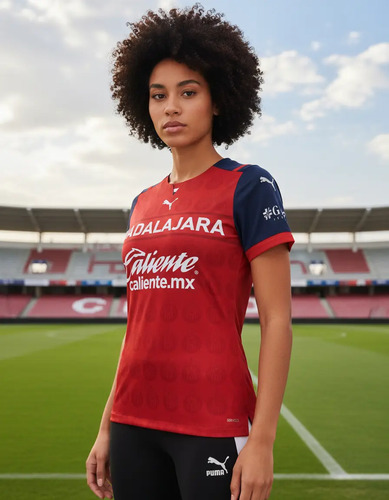 Jersey Playera Puma De Chivas Del Guadalajara De Dama Mujer | Envío gratis