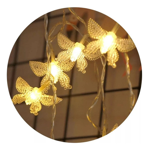 Luces Guirnalda Mariposas 5mts 220v