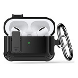 Funda Para AirPods Pro 2 , Cerradura Militar (negro Puro)