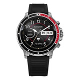 Reloj Citizen Eco-drive Amx0000-07x Hombre Negro Plateado.