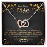 Presente Mãe Colar Feminino De Prata E Ouro Personalizado