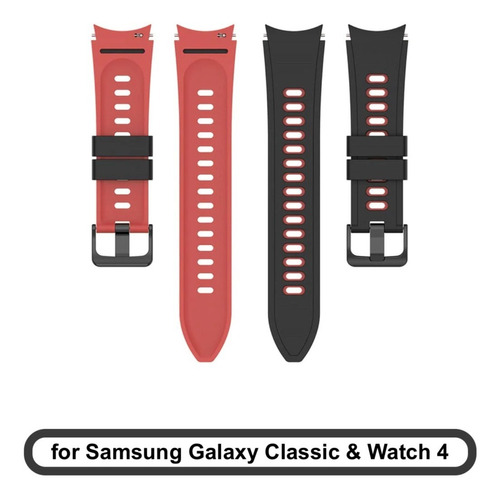 Correa De Silicona Bicolor Para Samsung Galaxy Watch 4