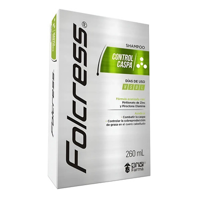 Shampoo Folcress Control Caspa Limpieza Profunda 260ml Grisi | MercadoLibre