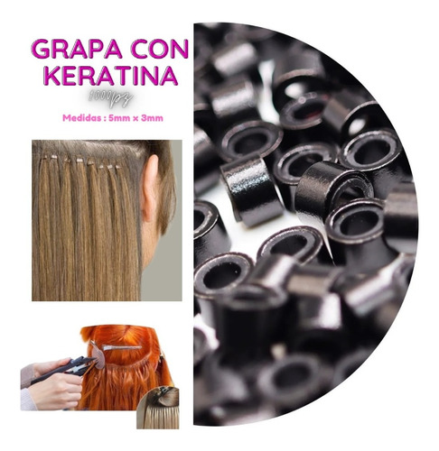 Millar Grapas Cafes Extensiones Cabello Mechon Anillas Clips