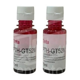 Kit 2 Tintas Compatible Con Hp Gt52 Magenta 410 415 Gt52m