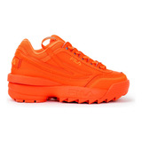 Tenis Fila Disruptor Exp Naranja Fosfo De Niñas Original