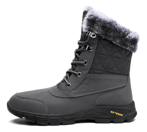 Botas De Nieve De Talla Grande Hechas A Mano, Acolchadas, Gr