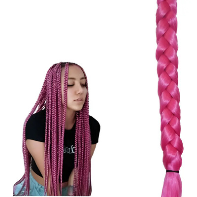 Trenza Para Decoración Extensión Peinado 58cm Fiusha