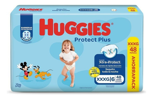 Huggies Protect Plus Sin Género Xxxg 48 Unidades