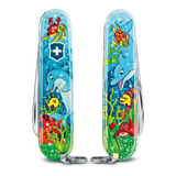 Victorinox Set De Navaja Para Niños, Cordón Y Libro Incluido Color Delfín